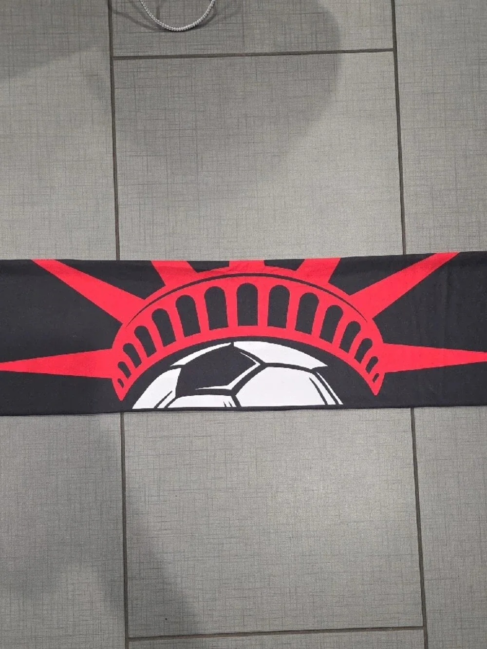 FIFA Fan Mart Black Logo Scarf with Trophy Emblems